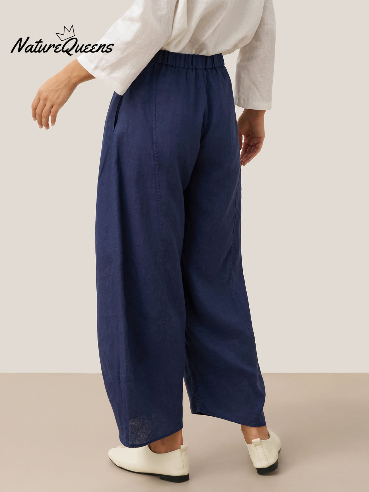 100% Linen Classic Ankle Pants ZOE
