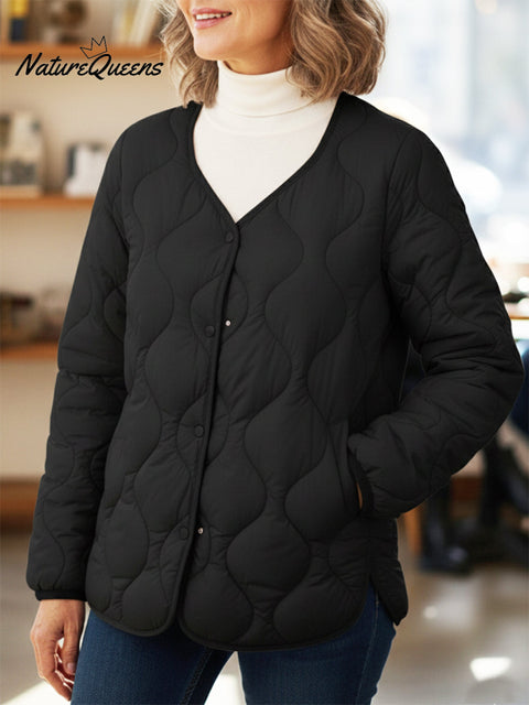 Casual Cozy Solid Color Button Cardigan Cotton Jacket