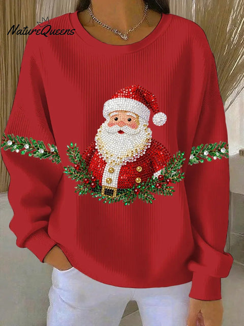 Women's Santa Claus Print Sweatshirt