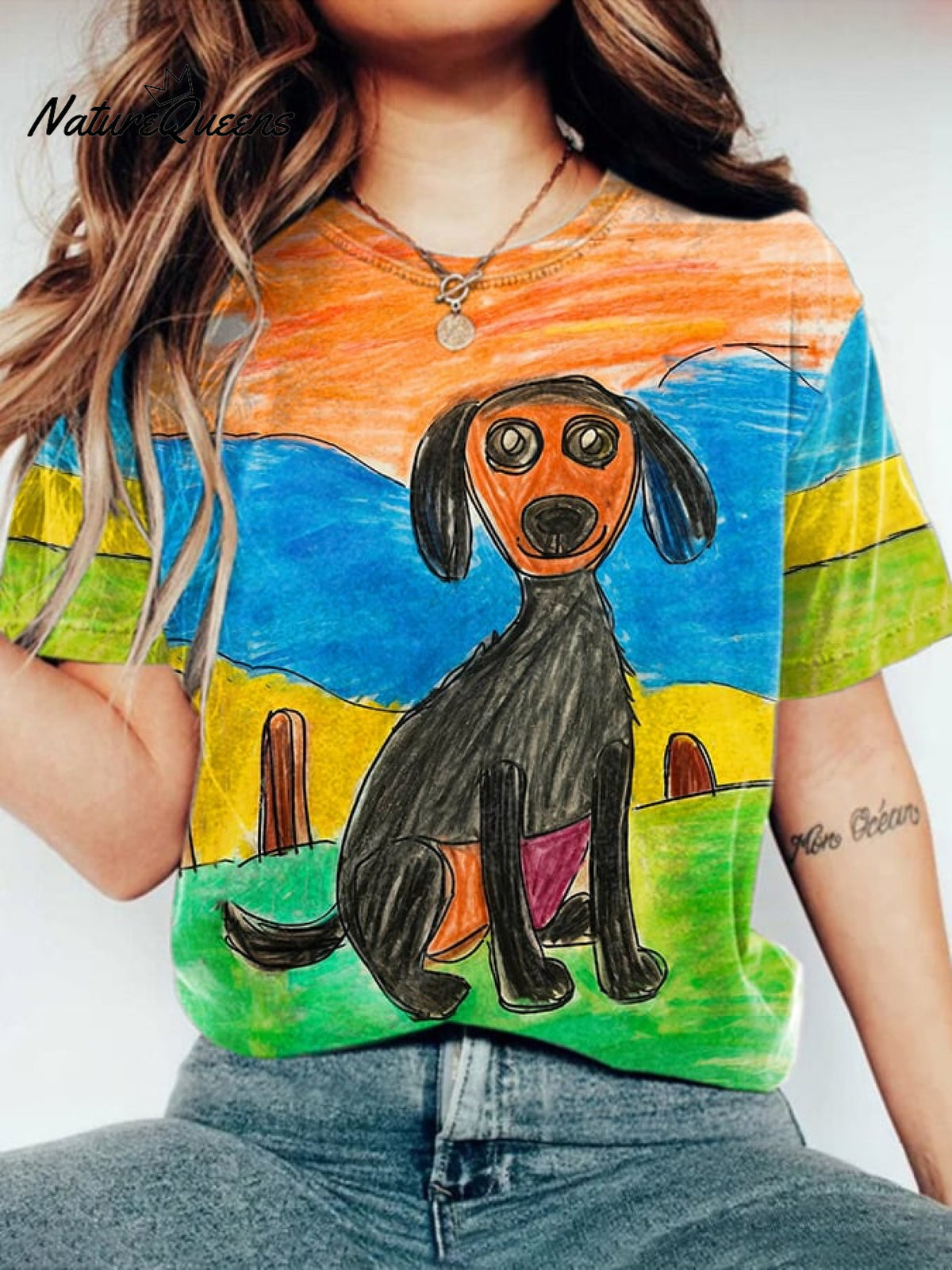 Women's Dod Print Casual T-shirt