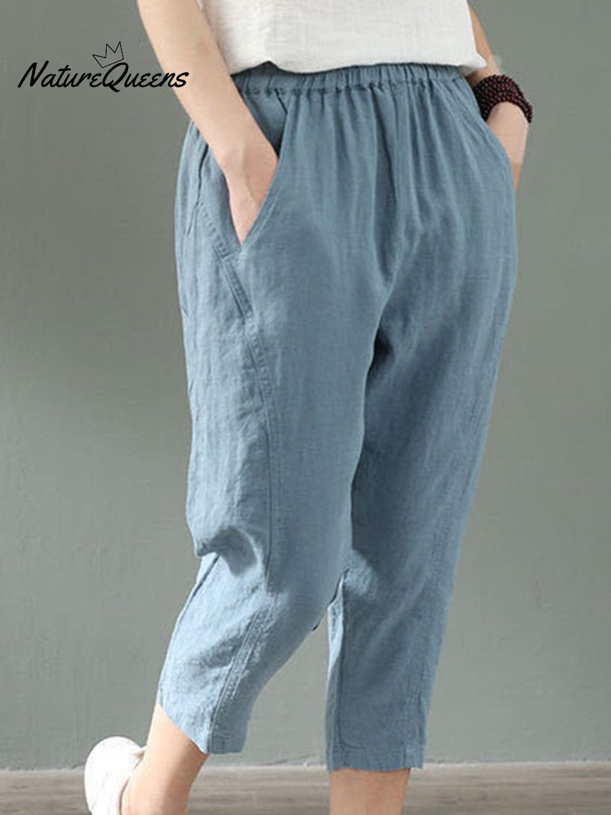 Women's Cotton Linen Fashion Loose Casual Pants