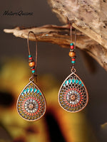 Bohemian Ethnic Style Hollow Drop-Shaped Earrings