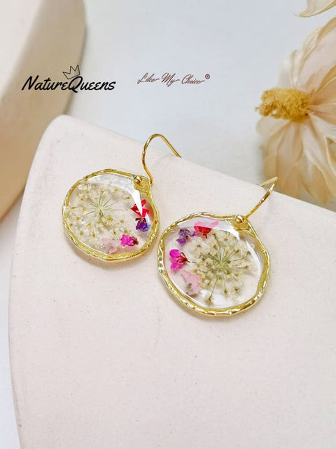 Queen Anne Lace Earrings Gold / Yes Jewelry