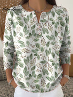 Women's Christmas Pattern Art Print Buttoned Cardigan Sweater