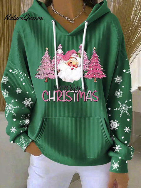 Women's Christmas Tree Art Print Casual Hoodie Sweatshirt