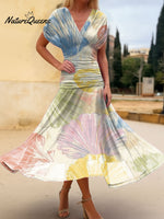 Women's Shell Print Cotton Dress