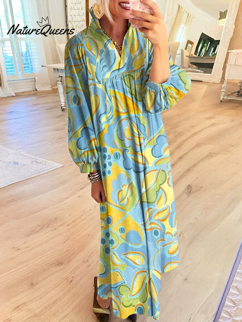 Women's Irregular Shapes Art Print Dress
