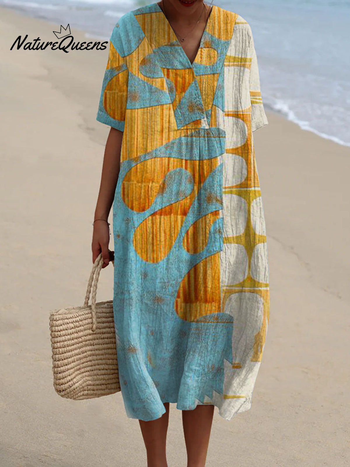 Women'sFloralsArt Print Flowy Casual Dress