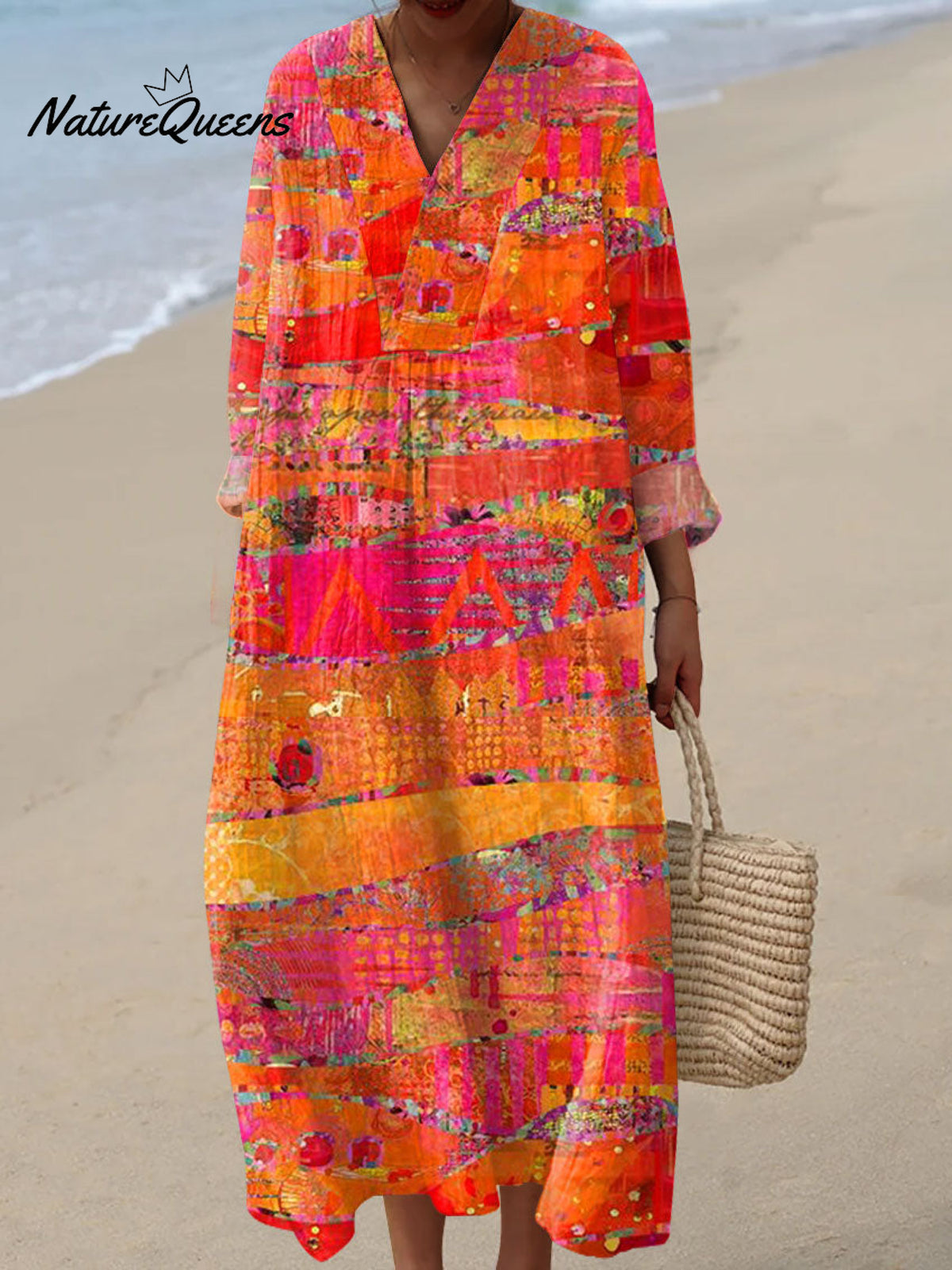 Women's VintageArt Print Dress