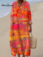 Women's VintageArt Print Dress