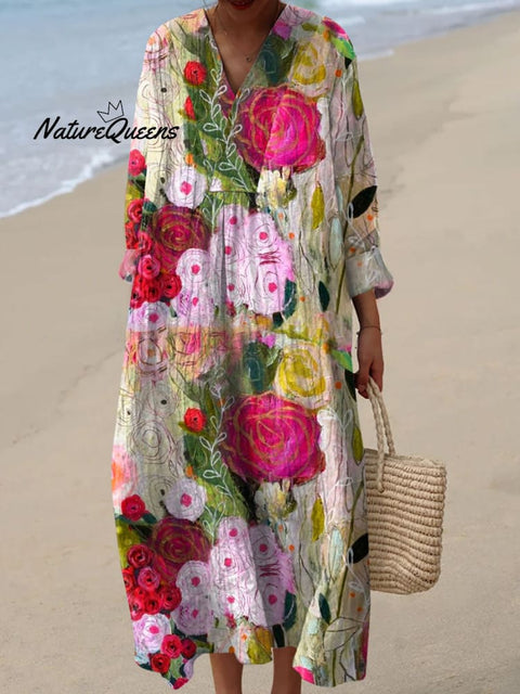 Women's  Floral   Art Print Dress