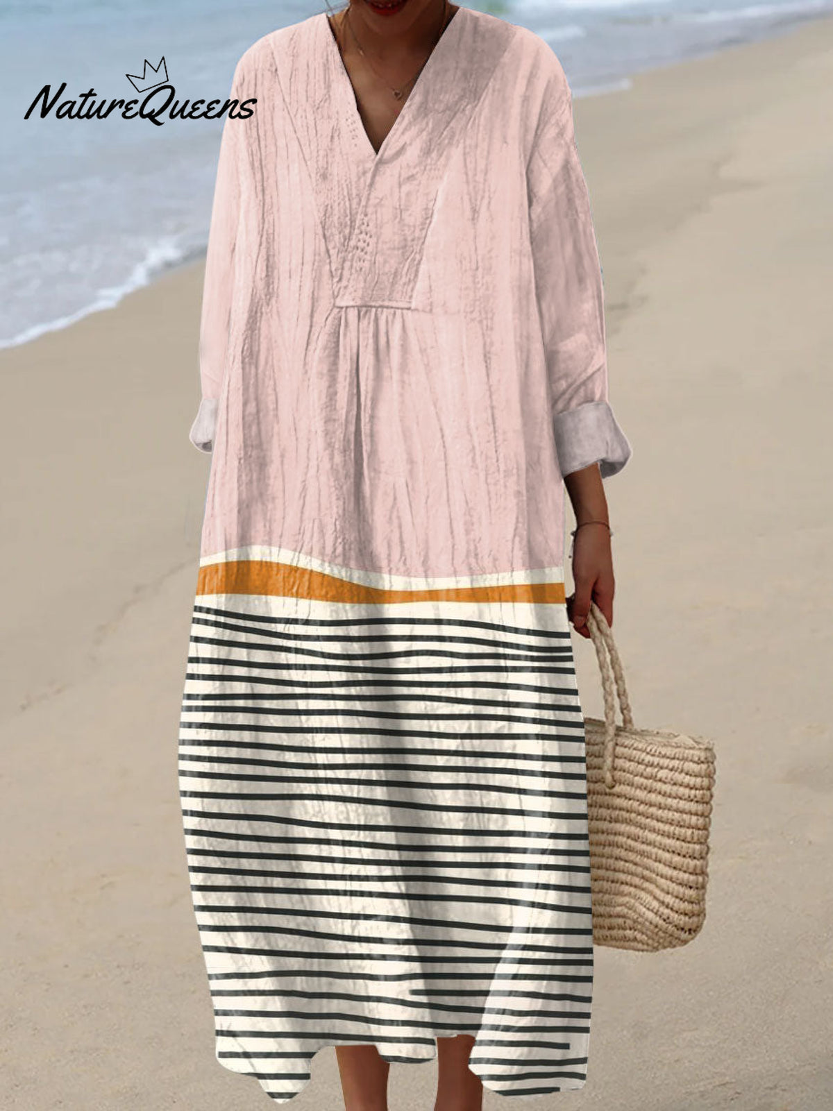 Women's Vintage Abstract GeometryArt Print Dress