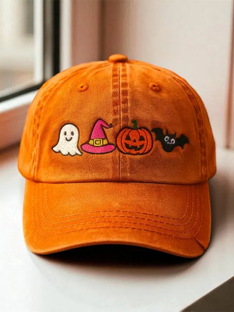 Halloween Pumpkin Art  Print Casual Hats