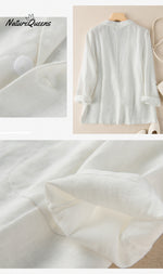 Casual thin cotton linen jacket