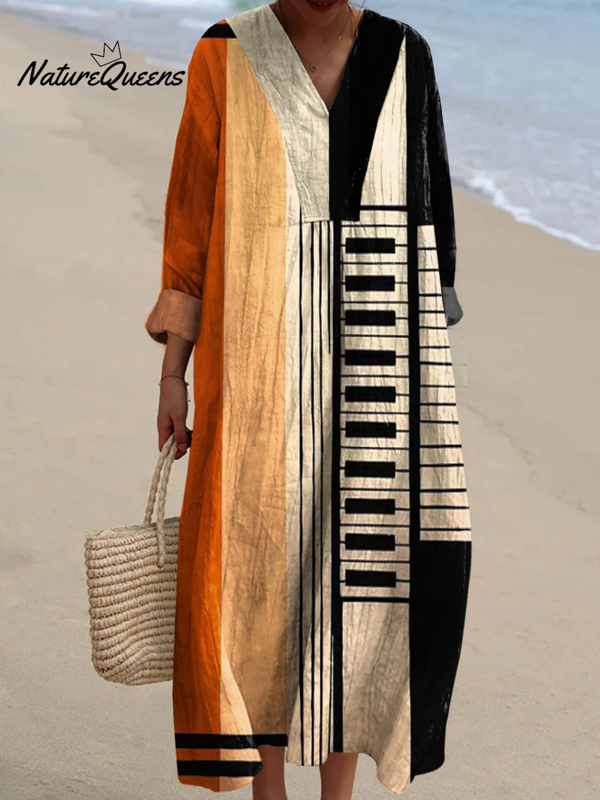 Women's Colorful Abstract Geometric Art Print Dress