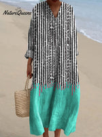 Women's Colorful Abstract Geometric Art Print Dress