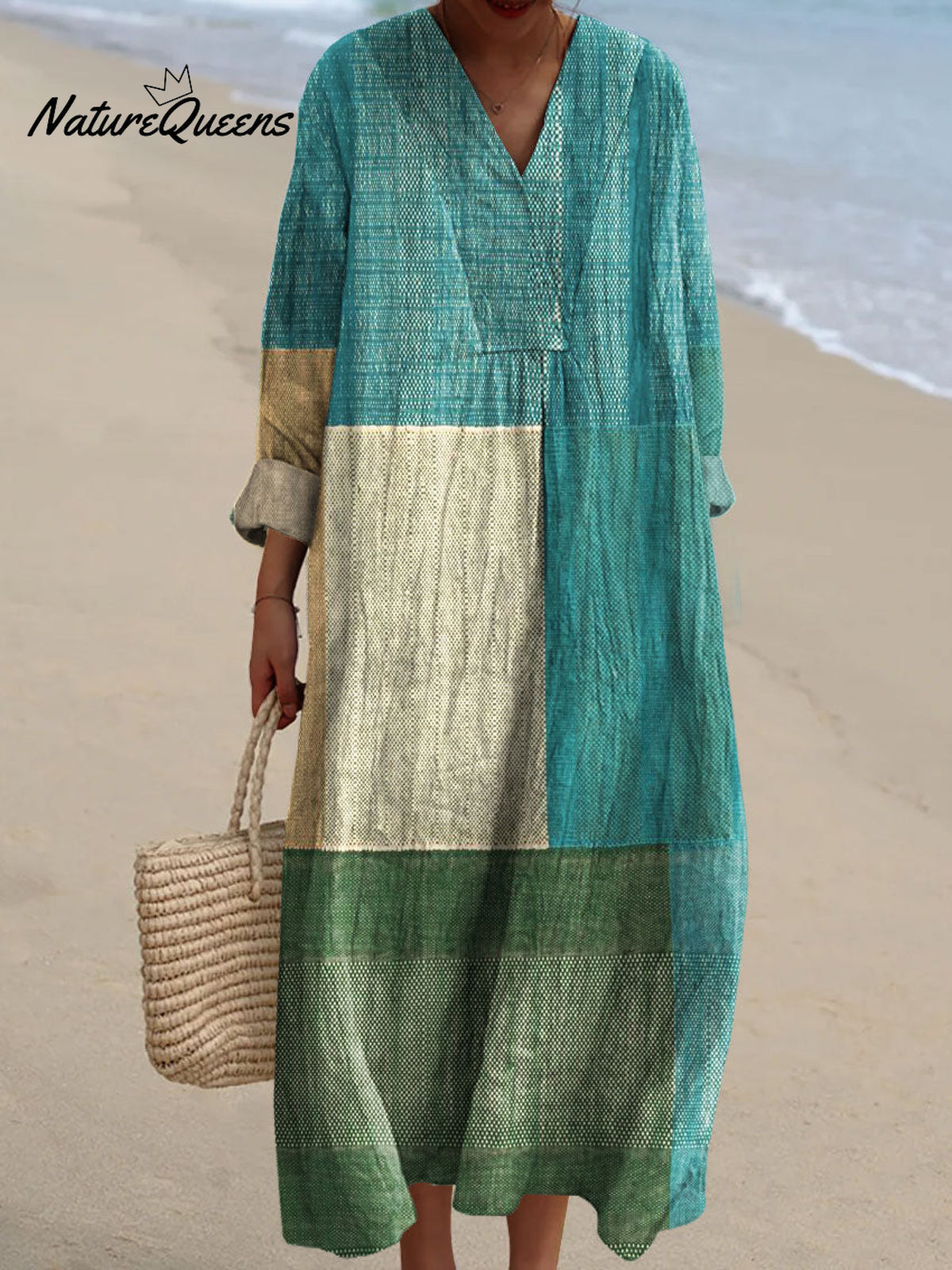 Women's Abstract Colorful Geometric Art Print Dress