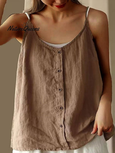 Women's Cotton Casual Loose Tank Top