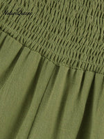 Women's High-Waist Pleated Irregular Hem Cotton And Linen Loose Casual Pants