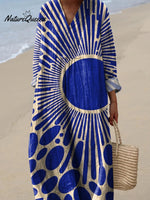 Modern Geometric Art Printed Women's Dress