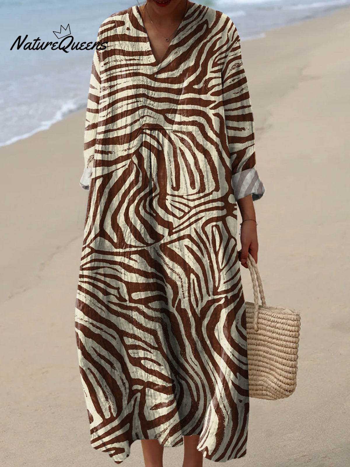 Safari Zebra Pattern Printed Women's Dress