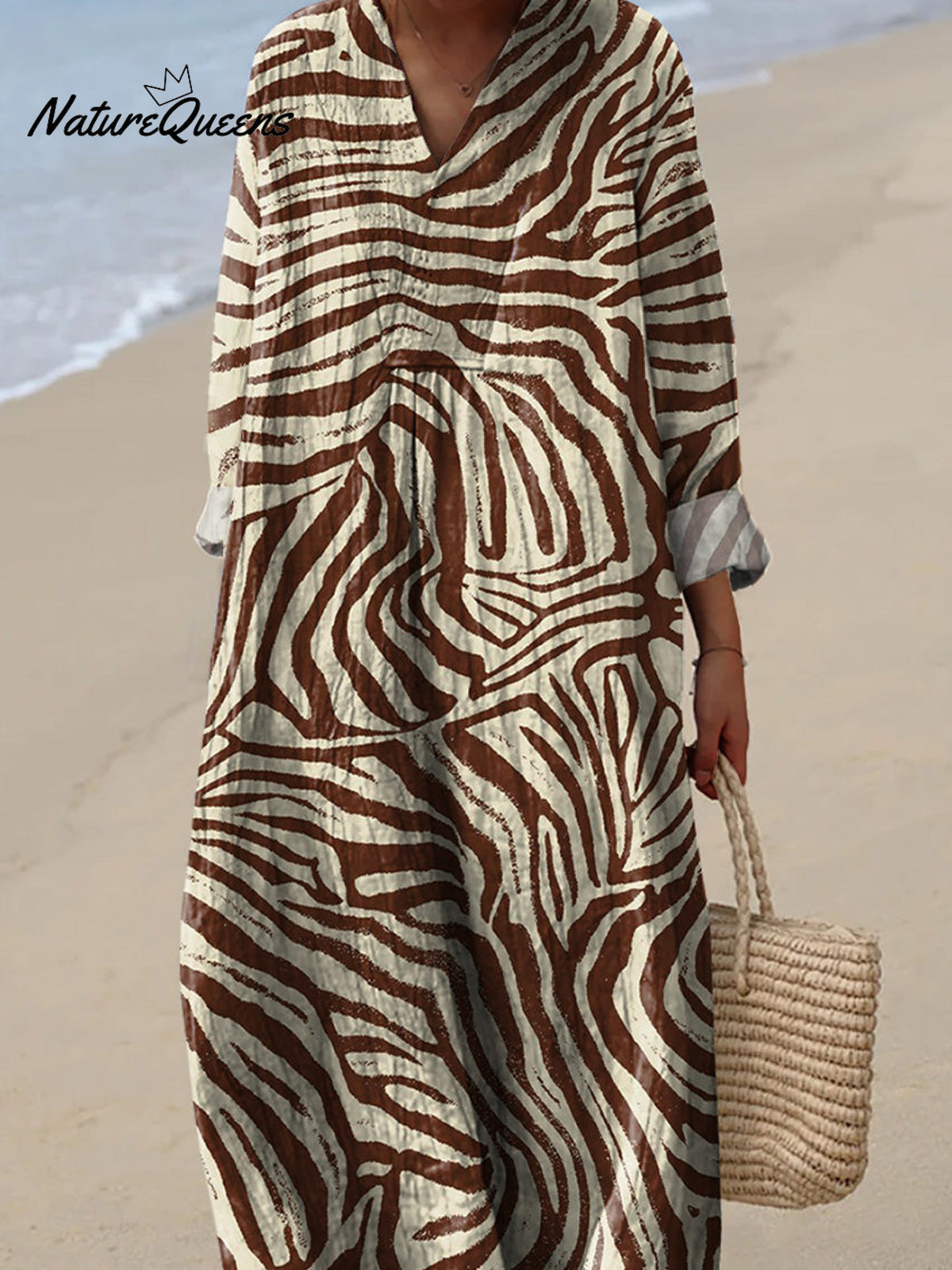 Safari Zebra Pattern Printed Women's Dress
