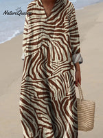 Safari Zebra Pattern Printed Women's Dress