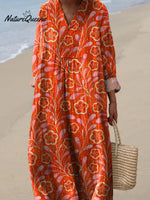 Watercolor Summer Floral Pattern Printed Women's Dress