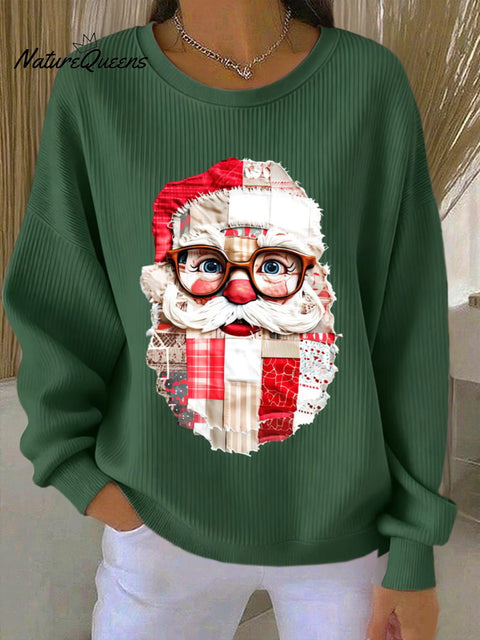 Women's Santa Claus Print Casual Sweatshirt