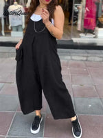 Women's casual overalls jumpsuit