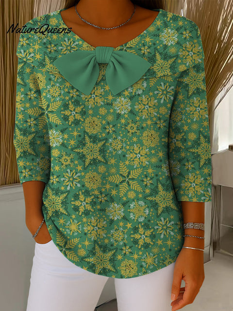 Beautiful Abstract Winter Snowflake Painting Art Print Buttoned Cardigan Sweater