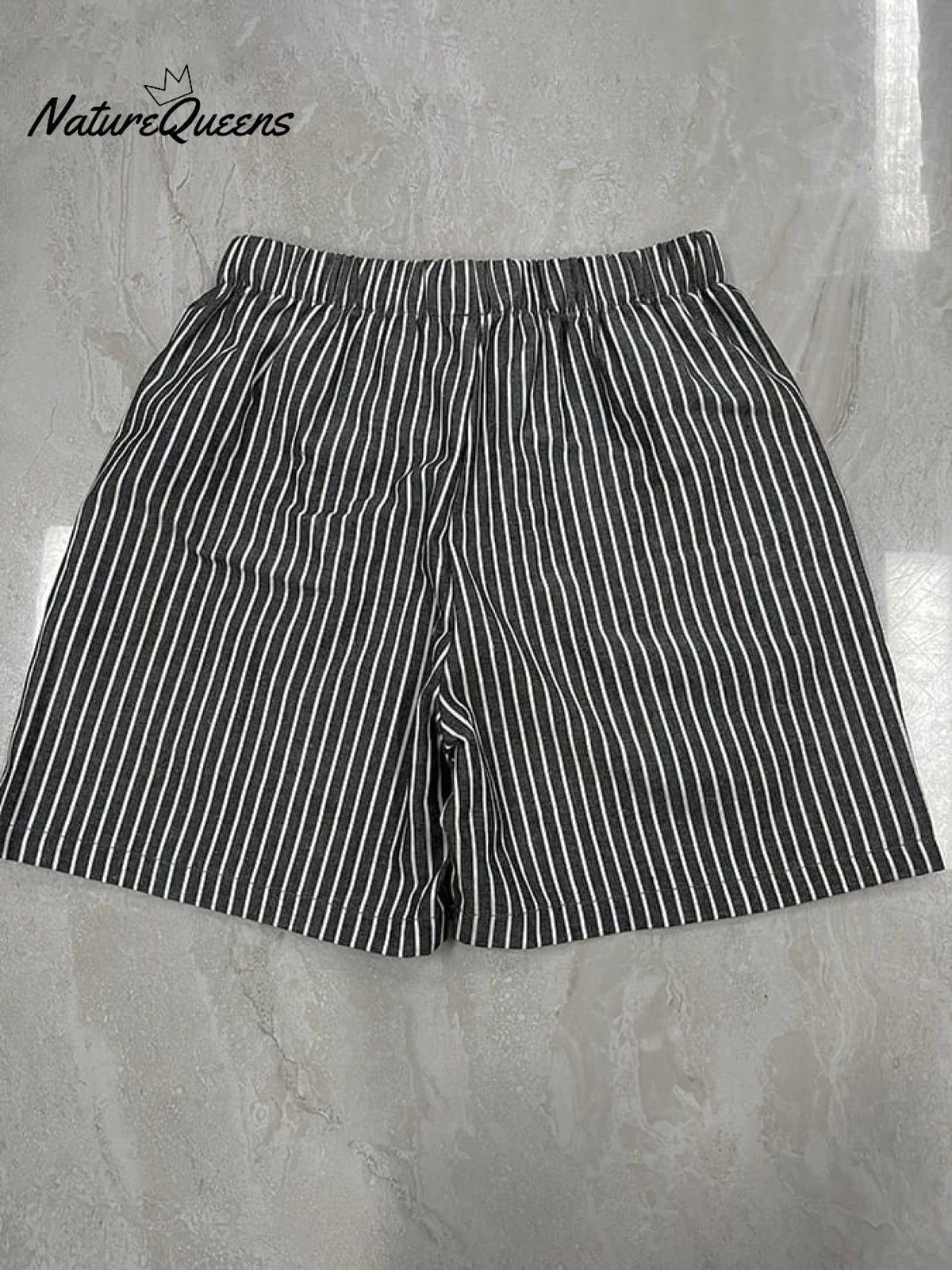 Classic Stripe Relaxed Baggy Shorts
