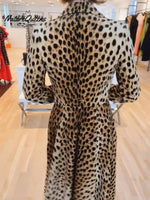 Alaia Animal Print Long Coat
