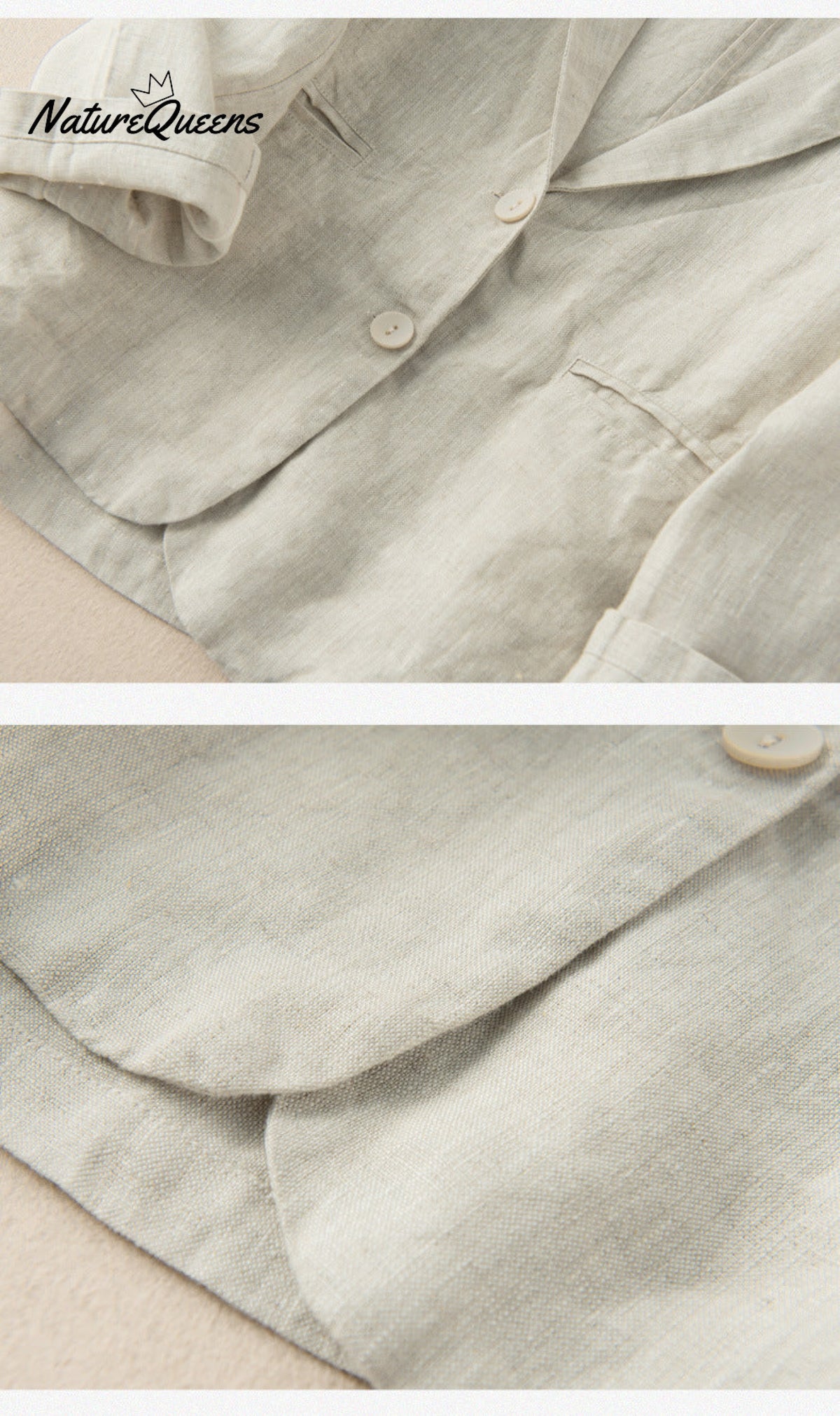 Casual thin cotton linen jacket