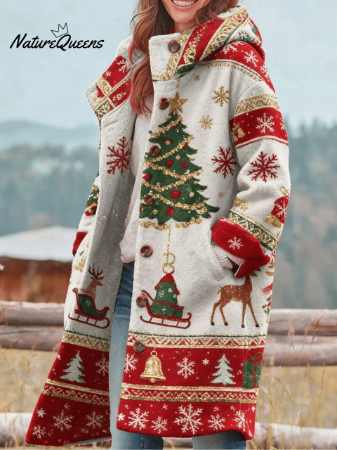 Women's Christmas Print Jacket