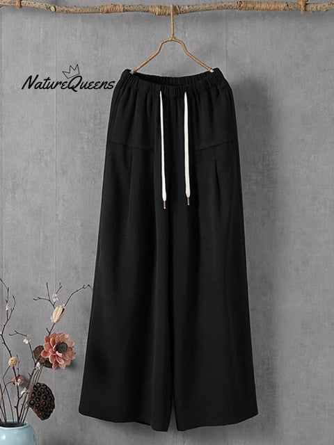 Women's Solid Color Simple Versatile Loose Casual Pants