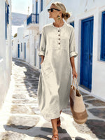 Women'S Casual Solid ColorDress
