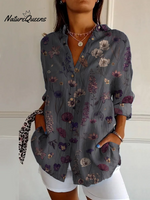 Casual Floral Long Sleeve Shirt