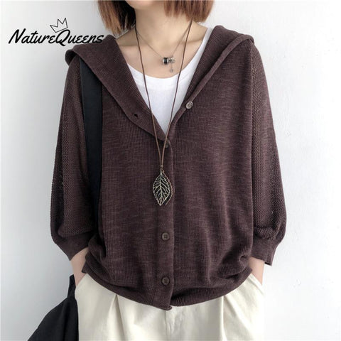 Solid Color Button Down Casual Comfy Knitwear