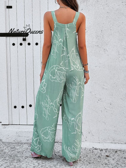 Fresh Green Sleeveless Jumpsuit