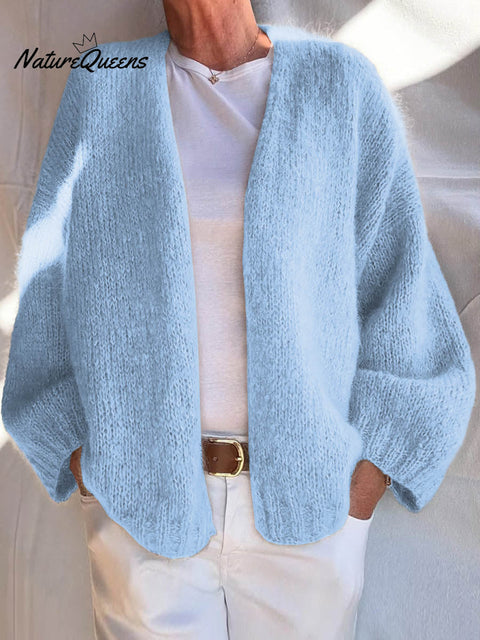 Women's Solid Color Long Sleeve Casual Cardigan Sweater