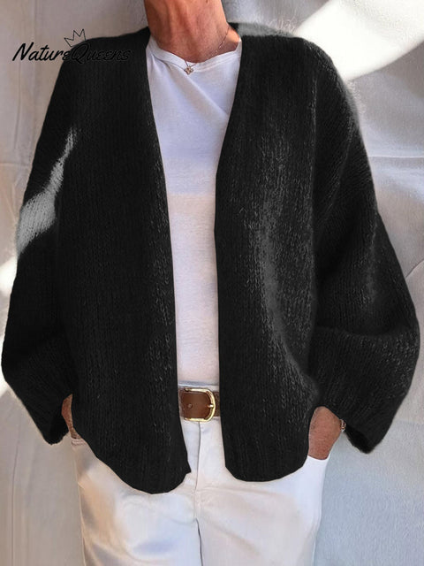 Women's Solid Color Long Sleeve Casual Cardigan Sweater