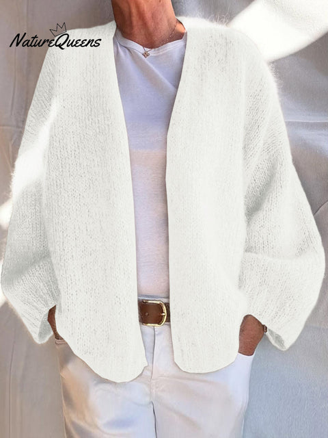 Women's Solid Color Long Sleeve Casual Cardigan Sweater
