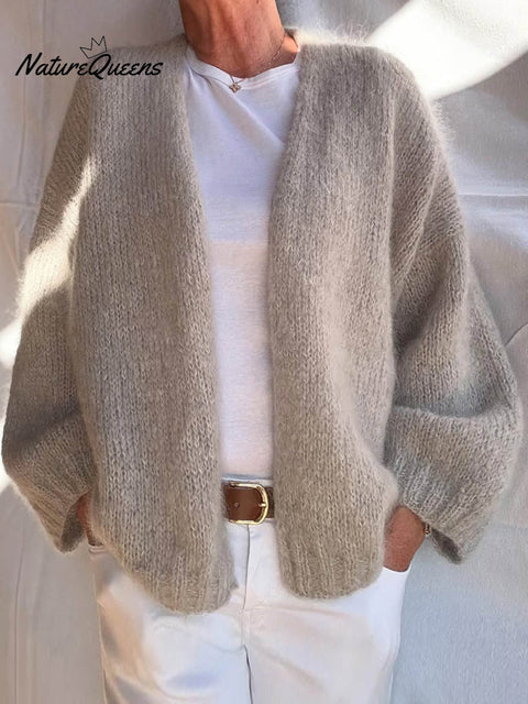 Women's Solid Color Long Sleeve Casual Cardigan Sweater