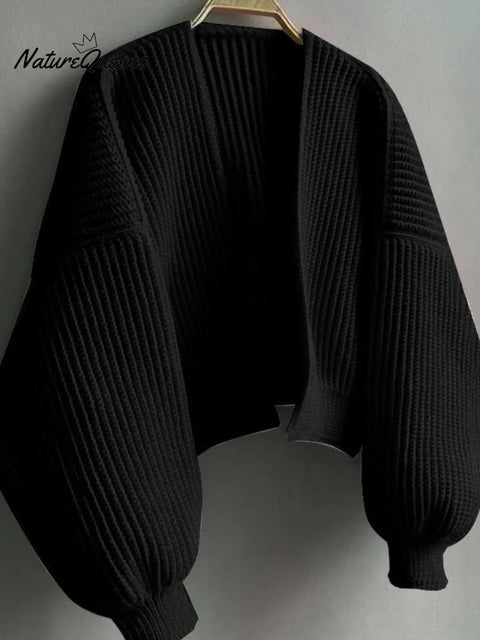 Women's Solid Color Long Sleeve Casual Cardigan Sweater