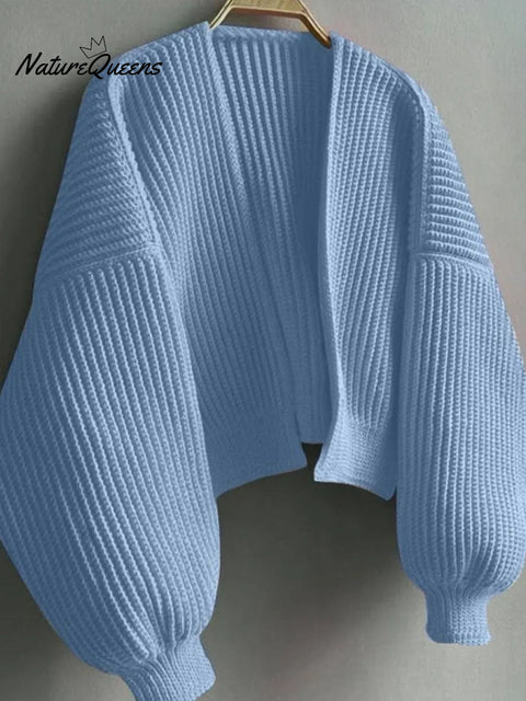 Women's Solid Color Long Sleeve Casual Cardigan Sweater