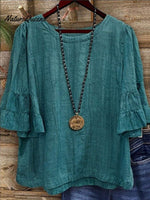 Women's Solid Color Cotton Shirt