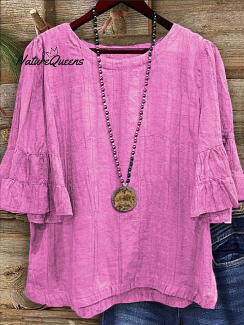 Women's Solid Color Cotton Shirt