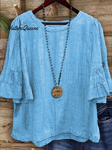 Women's Solid Color Cotton Shirt