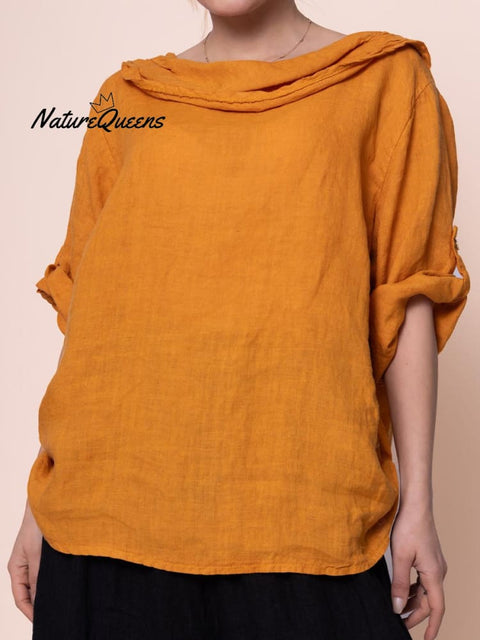 Women's Solid Color Cotton Shirt